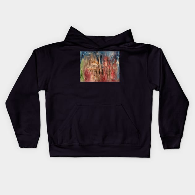 Burning Village Kids Hoodie by NightserFineArts